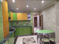 Photo ceiling for kitchen green