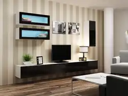 Hanging modular walls in the living room modern photos