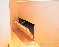 Скрытый люк для ванны фото