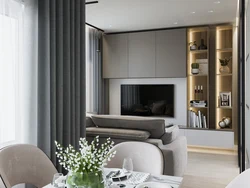 Kitchen design TV in the closet