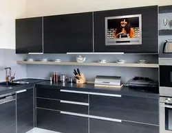 Kitchen design TV in the closet