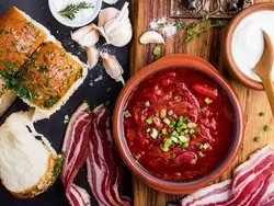 Russian national cuisine photo