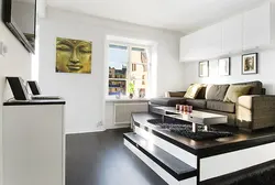 Living room design podium
