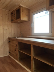 Kitchen in a change house interior