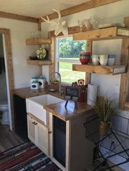 Kitchen In A Change House Interior