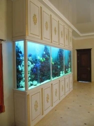 Hallway design with aquarium