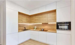 Kitchen white ash in the interior