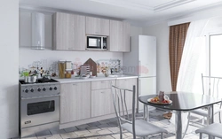 Kitchen white ash in the interior
