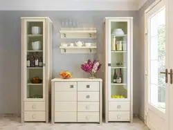 Chest of drawers in the kitchen in the interior
