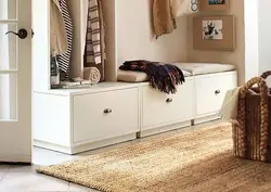 Hallways with soft seats photo