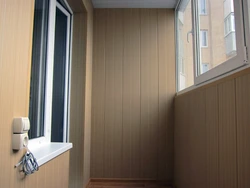 Finishing the loggia with plastic panels photo