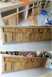 Ошхонаи DIY аз паллетҳо сурат