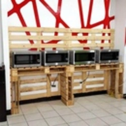 DIY kitchen made from pallets photo