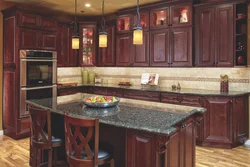 Kitchen color mahogany photo