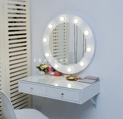 Hanging tables in the bedroom photo