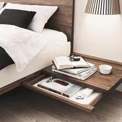 Hanging tables in the bedroom photo