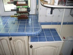 DIY kafel mətbəx tezgahı fotoşəkili