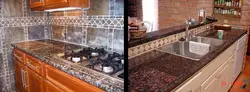 Столешница для кухни из плитки своими руками фото