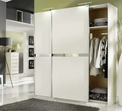 White sliding wardrobe photo hallway