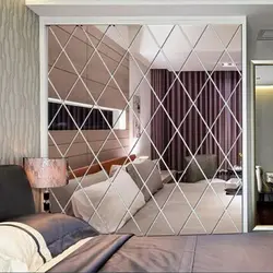 Photo mirror tiles in the living room photo