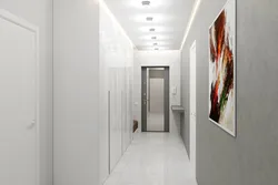 Hallway door design with mirror