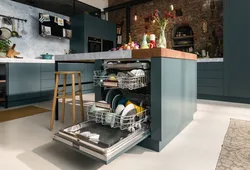 Photo of a dishwasher in the kitchen interior photo