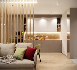 Dividing partition in the kitchen photo