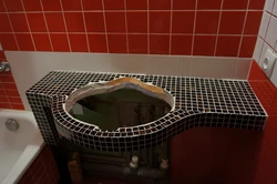 Раковина Из Плитки В Ванной Фото Дизайн
