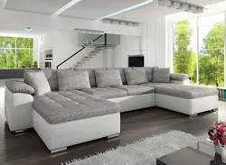Sofa letter p photo in the living room interior