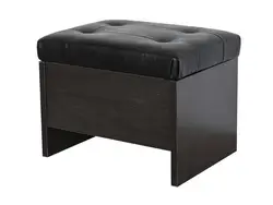 Ottomans In The Hallway With Storage Box Photo