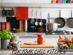 Kitchen interior with dishes