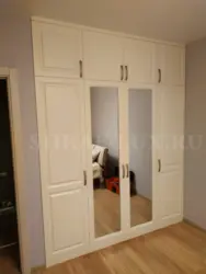 Шкаф с антресолью распашной в прихожую фото