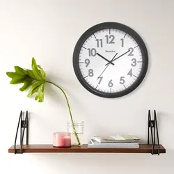 Bedroom design with clock