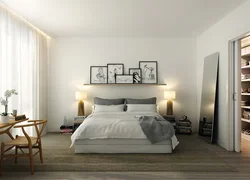 Bedroom design with clock