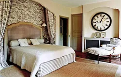 Bedroom design with clock