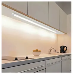 LED lamps in the kitchen photo