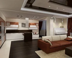 Hall combined with living room photo