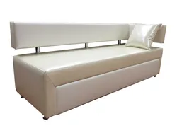 Straight sofa for the kitchen photo