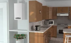 Künc fotoşəkilində qazan ilə künc mətbəxləri