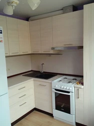 Corner kitchens with a boiler in the corner photo