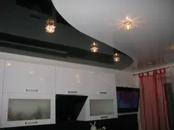 Фото Одноуровневых Натяжных Потолков Для Кухни