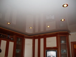 Photo Of Single-Level Stretch Ceilings For The Kitchen