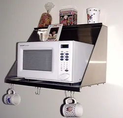 Microwave Design In The Kitchen On The Wall