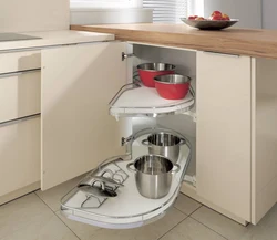 Kitchen Corner Drawers Photo
