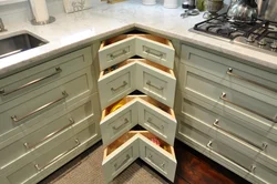 Kitchen Corner Drawers Photo