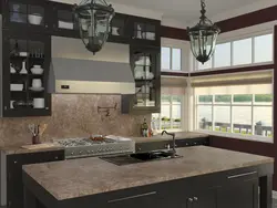 Slotex countertops in the kitchen interior