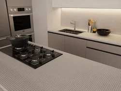 Slotex countertops in the kitchen interior