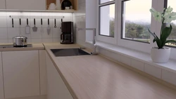 Slotex countertops in the kitchen interior