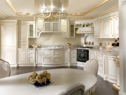 White classic kitchen design photo