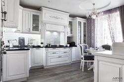 White classic kitchen design photo